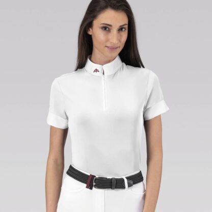 MAKEBE LADY SHORT SLEEVE SOLE WHITE Showshirts & Polo's